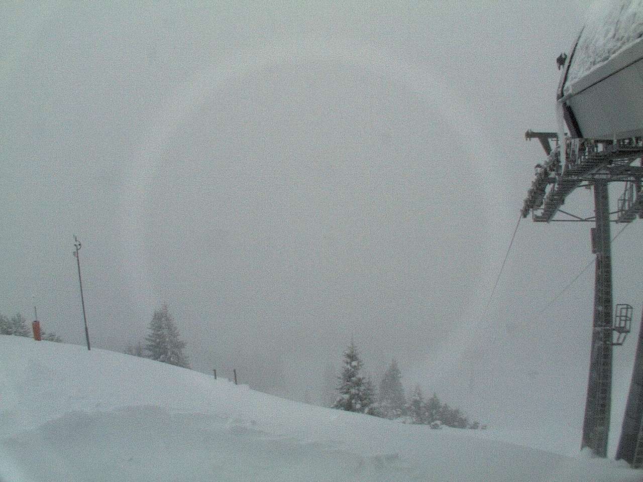Archived image Webcam mountain station chairlift "Gaistal", "Ehrwalder Alm"