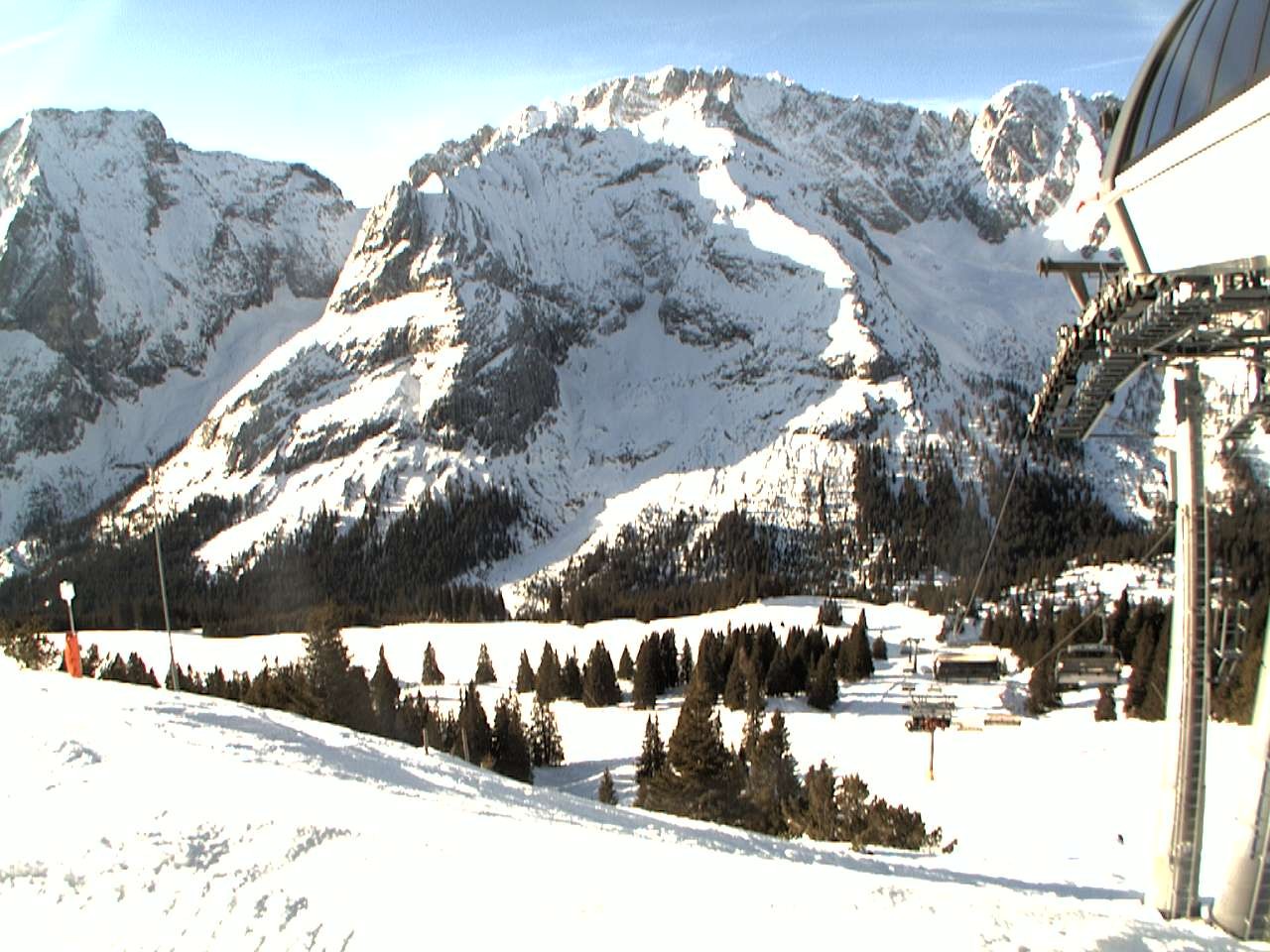 Archiv Foto Webcam Bergstation Sesselbahn Gaistal, Ehrwalder Alm