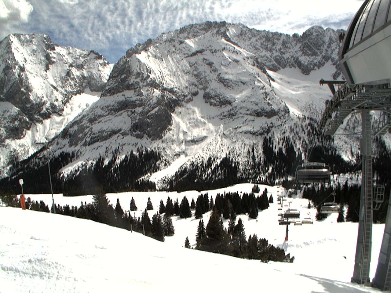 Archiv Foto Webcam Bergstation Sesselbahn Gaistal, Ehrwalder Alm