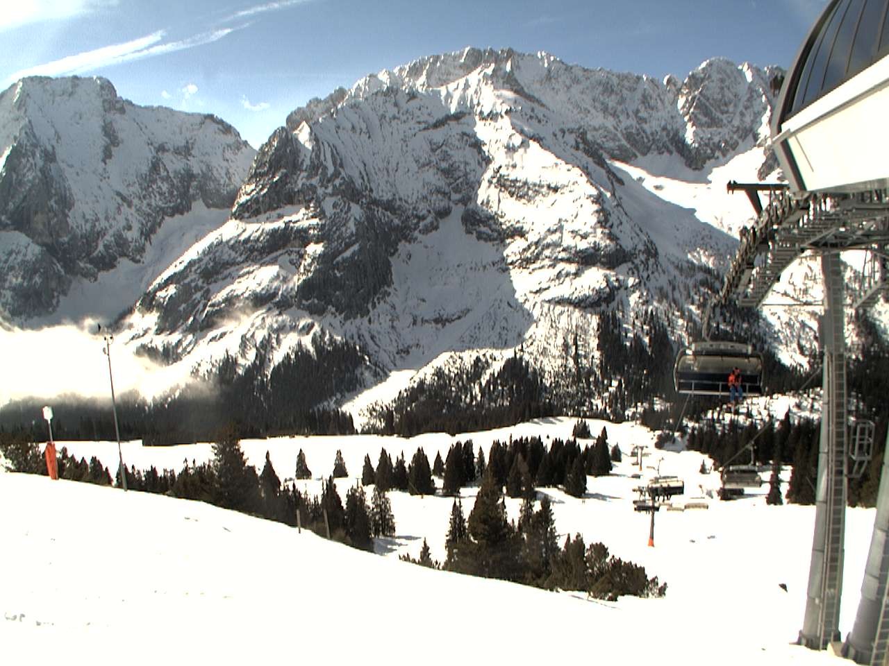 Archiv Foto Webcam Bergstation Sesselbahn Gaistal, Ehrwalder Alm