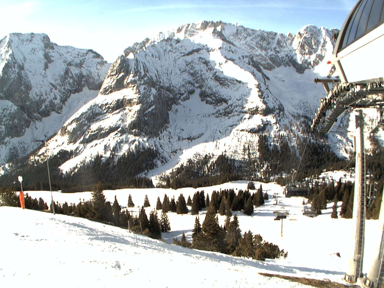 Archiv Foto Webcam Bergstation Sesselbahn Gaistal, Ehrwalder Alm