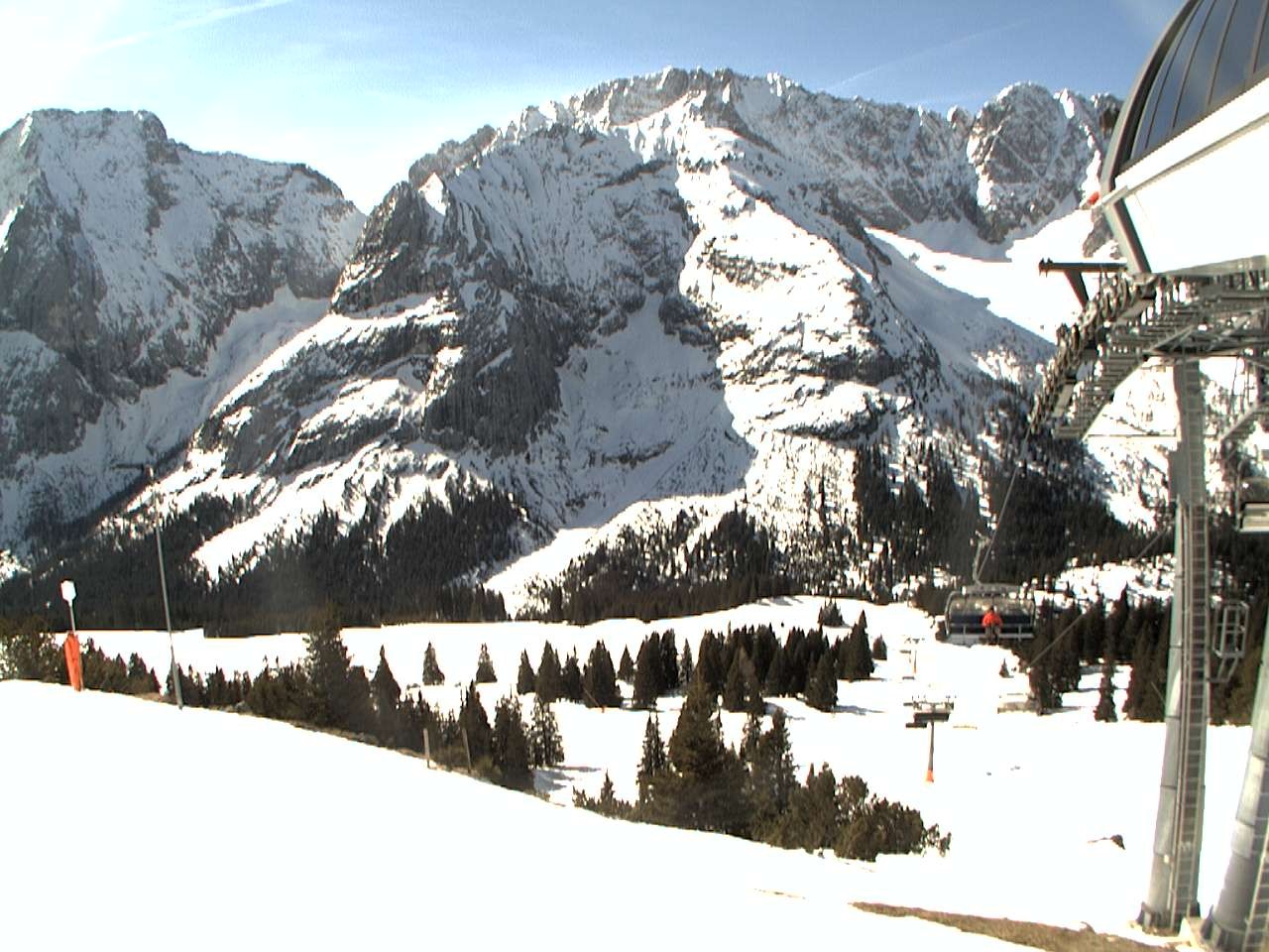 Archiv Foto Webcam Bergstation Sesselbahn Gaistal, Ehrwalder Alm