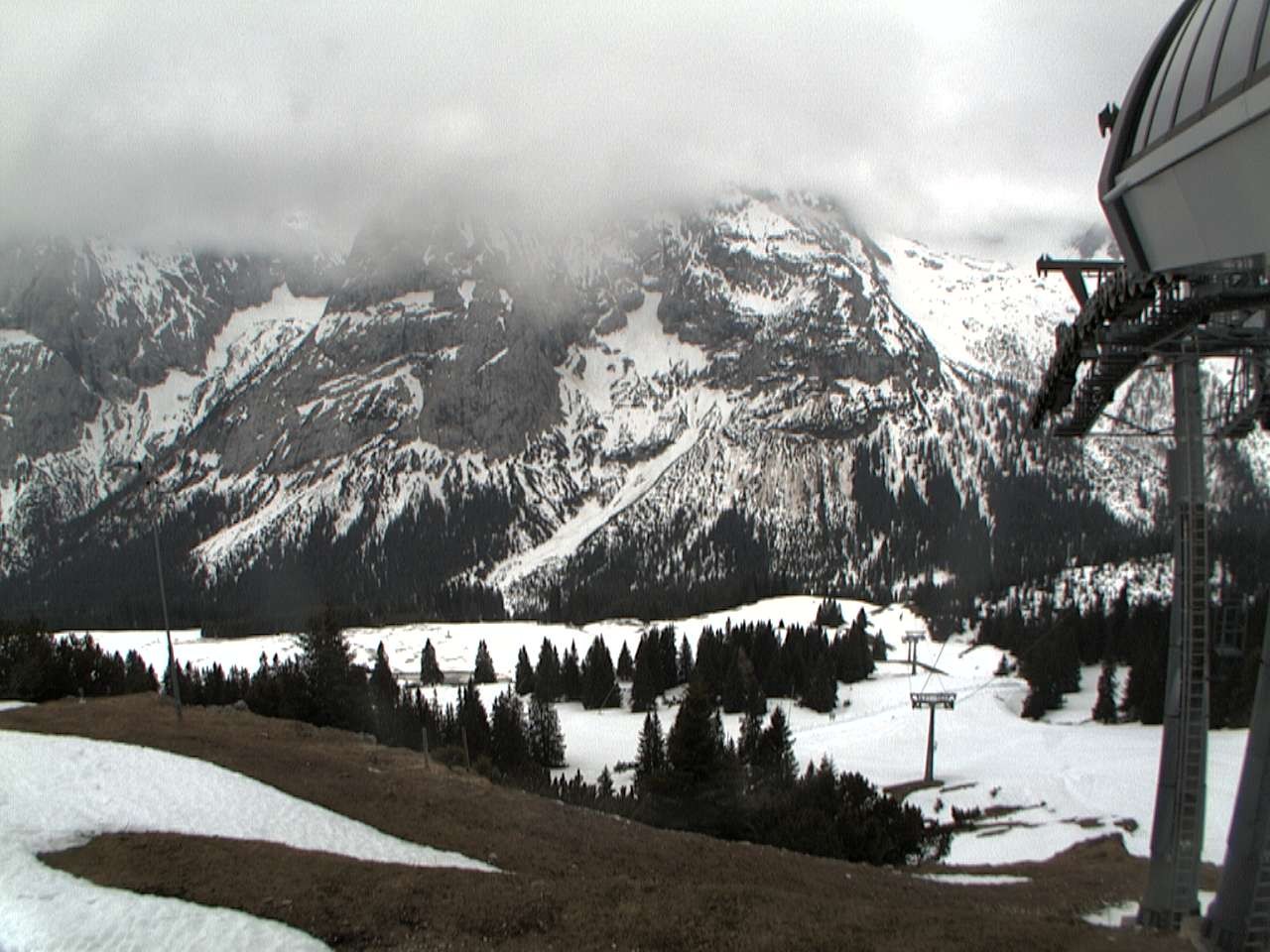 Archiv Foto Webcam Bergstation Sesselbahn Gaistal, Ehrwalder Alm