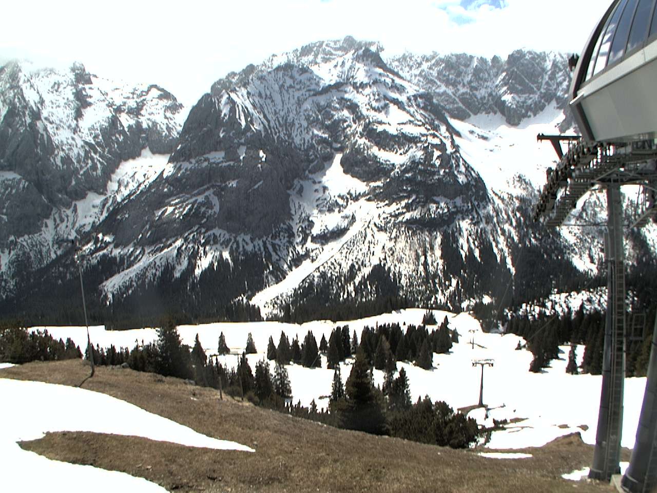 Archiv Foto Webcam Bergstation Sesselbahn Gaistal, Ehrwalder Alm