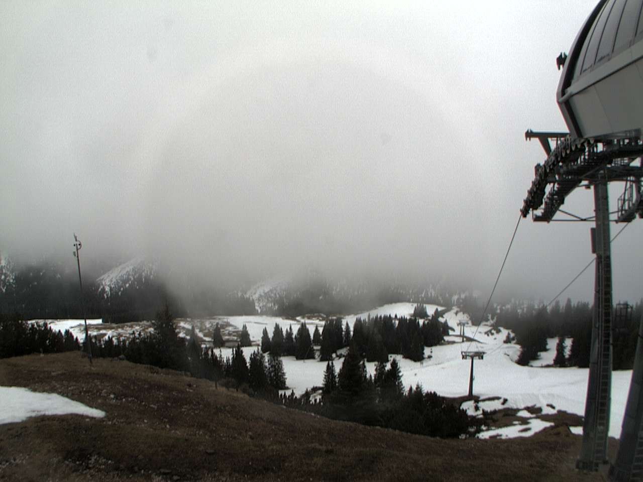 Archiv Foto Webcam Bergstation Sesselbahn Gaistal, Ehrwalder Alm