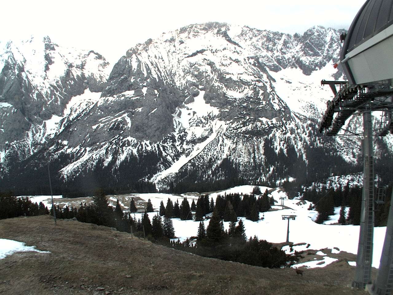 Archiv Foto Webcam Bergstation Sesselbahn Gaistal, Ehrwalder Alm