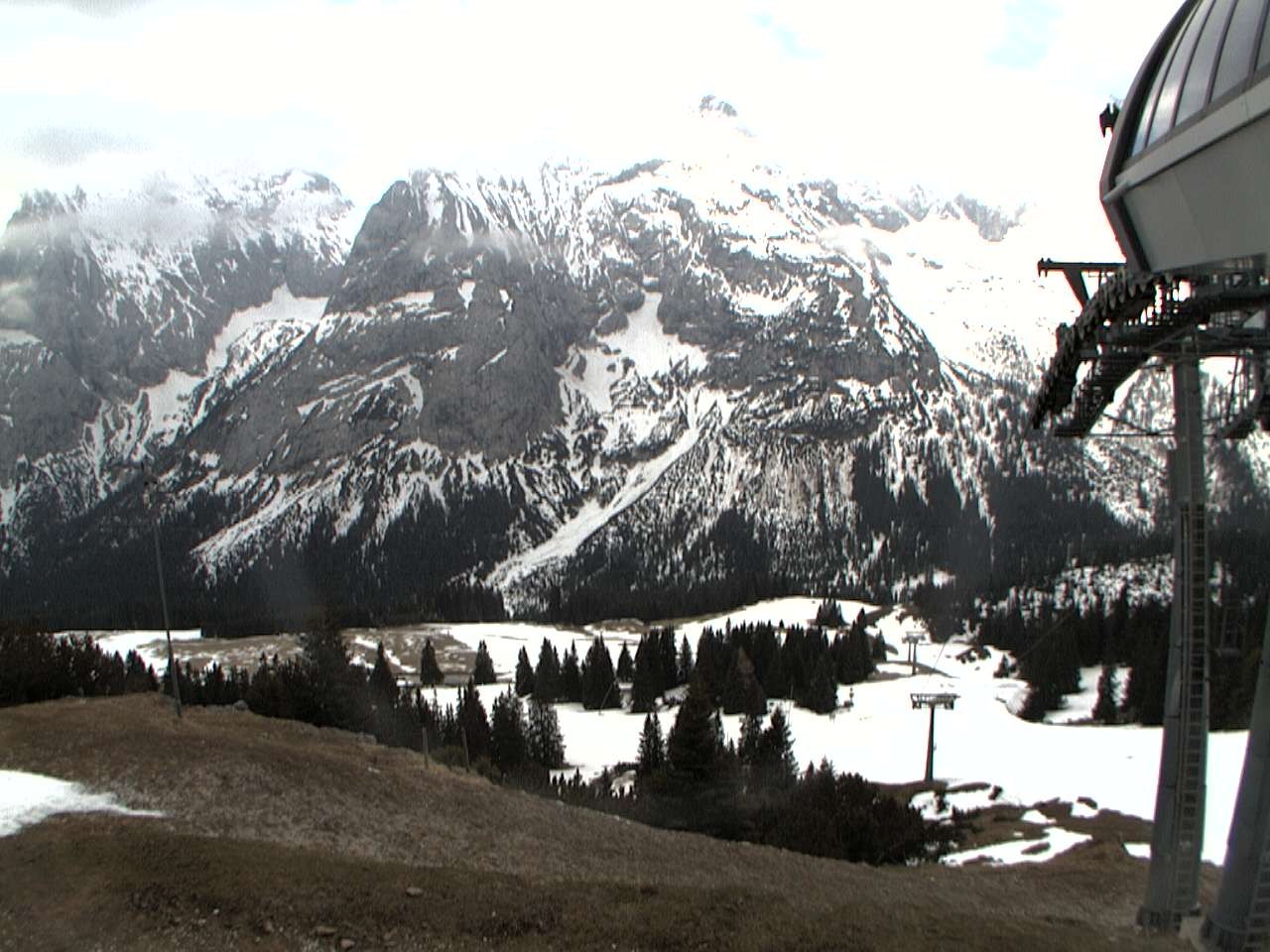 Archiv Foto Webcam Bergstation Sesselbahn Gaistal, Ehrwalder Alm