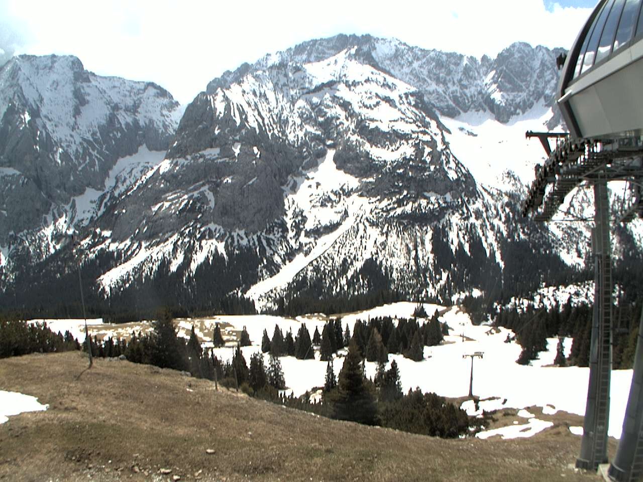 Archiv Foto Webcam Bergstation Sesselbahn Gaistal, Ehrwalder Alm