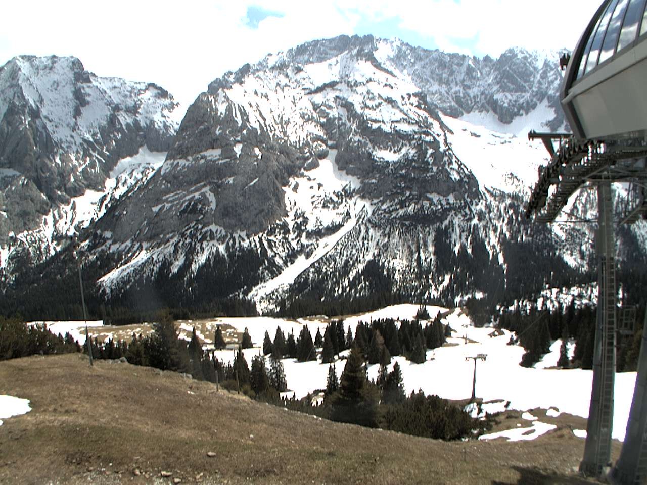 Archiv Foto Webcam Bergstation Sesselbahn Gaistal, Ehrwalder Alm
