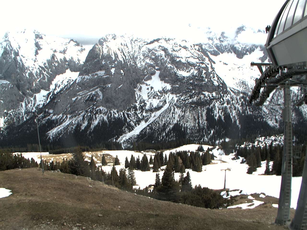 Archiv Foto Webcam Bergstation Sesselbahn Gaistal, Ehrwalder Alm