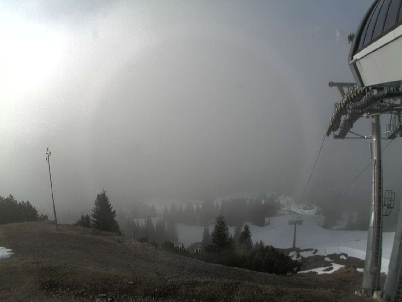 Archiv Foto Webcam Bergstation Sesselbahn Gaistal, Ehrwalder Alm