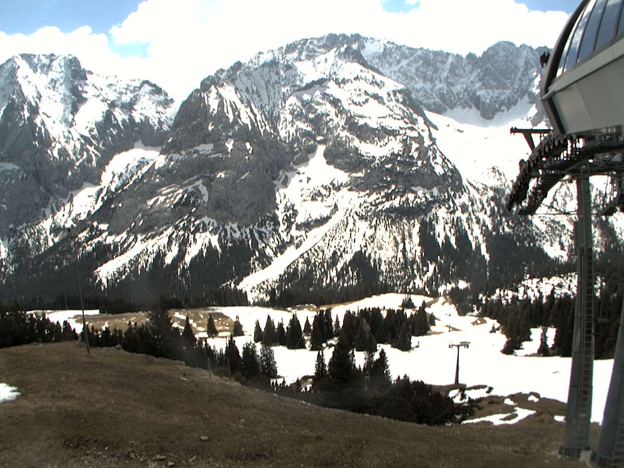 Archiv Foto Webcam Bergstation Sesselbahn Gaistal, Ehrwalder Alm
