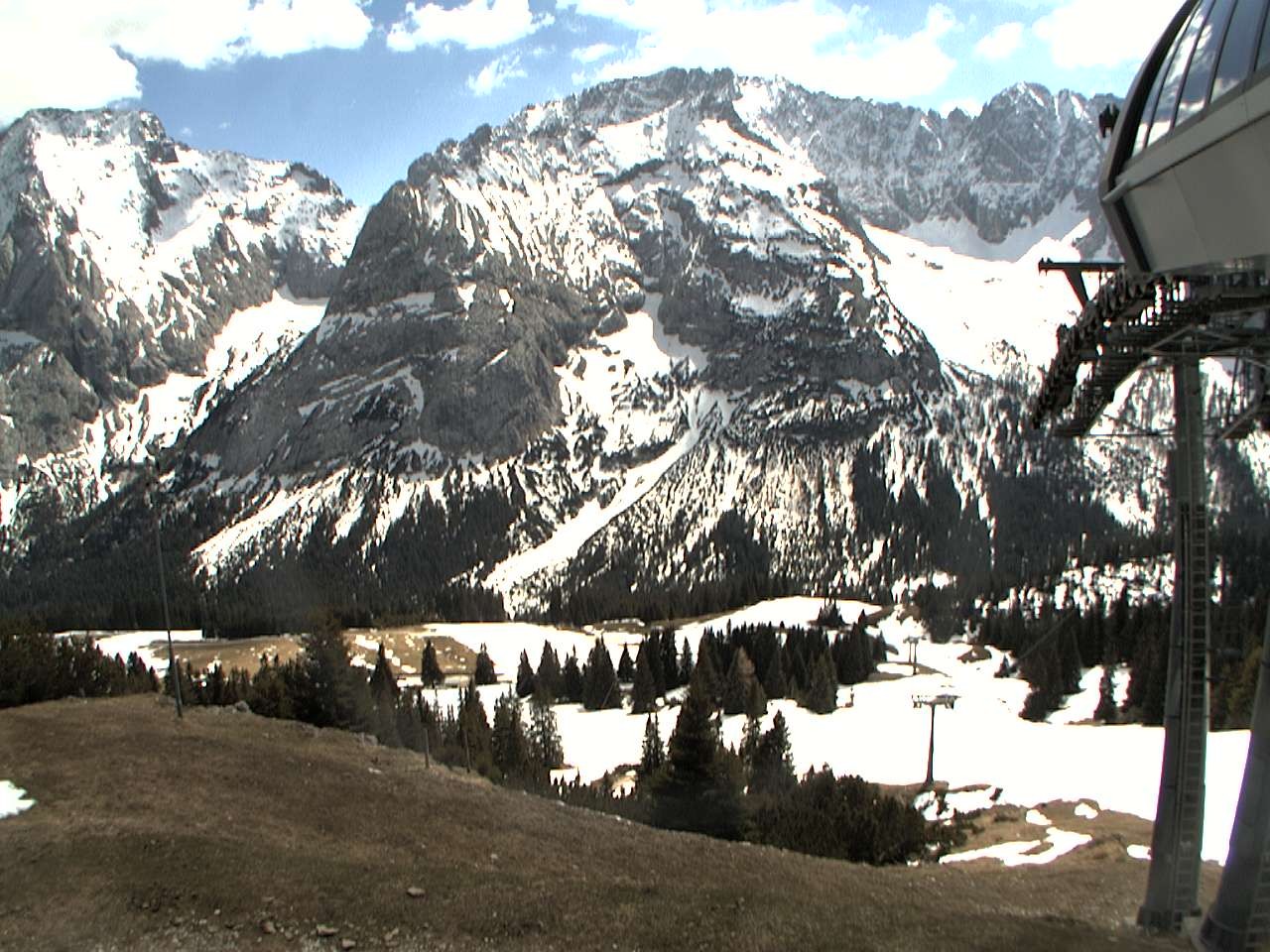 Archiv Foto Webcam Bergstation Sesselbahn Gaistal, Ehrwalder Alm