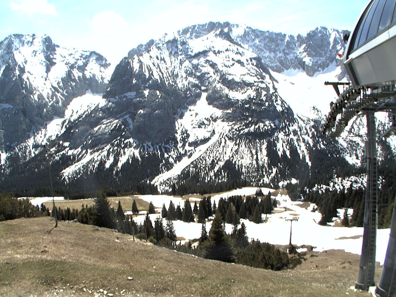 Archiv Foto Webcam Bergstation Sesselbahn Gaistal, Ehrwalder Alm