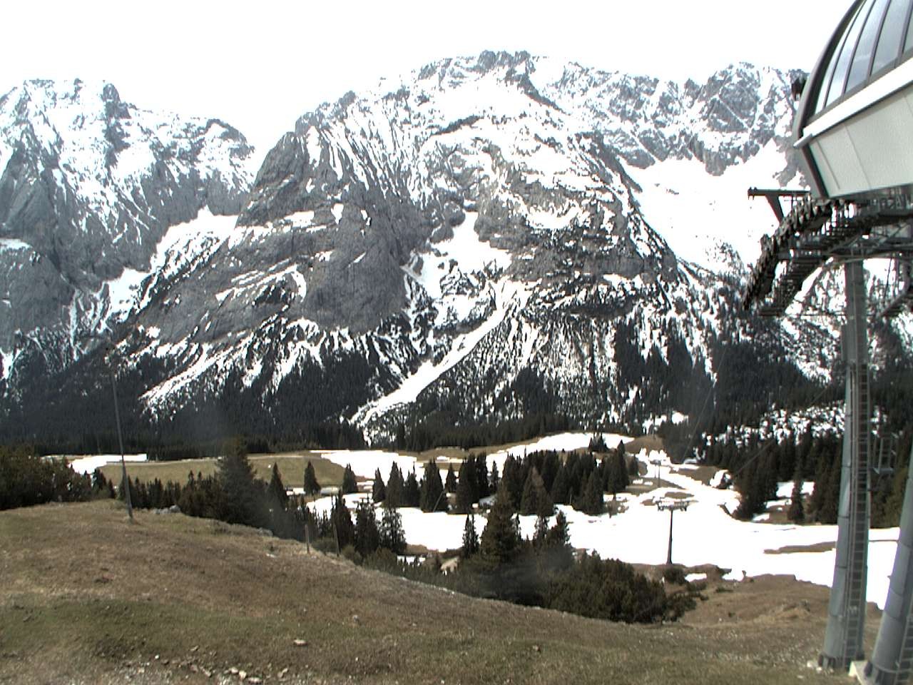 Archiv Foto Webcam Bergstation Sesselbahn Gaistal, Ehrwalder Alm