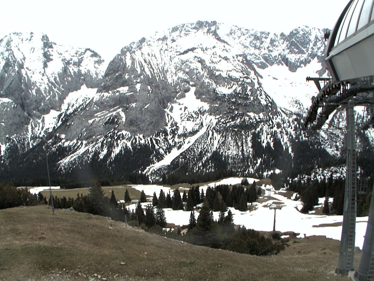 Archiv Foto Webcam Bergstation Sesselbahn Gaistal, Ehrwalder Alm