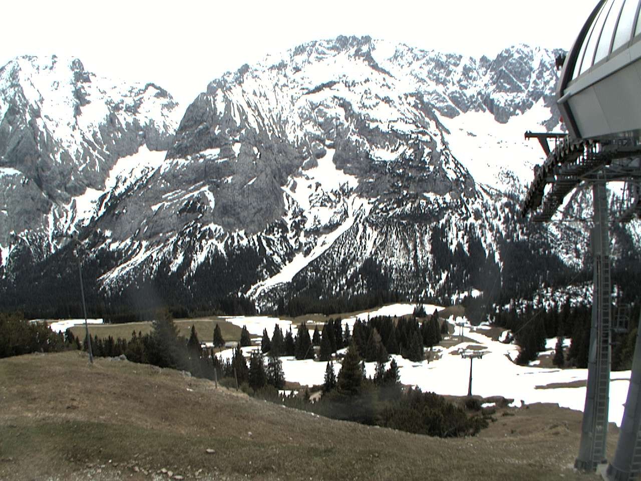 Archiv Foto Webcam Bergstation Sesselbahn Gaistal, Ehrwalder Alm