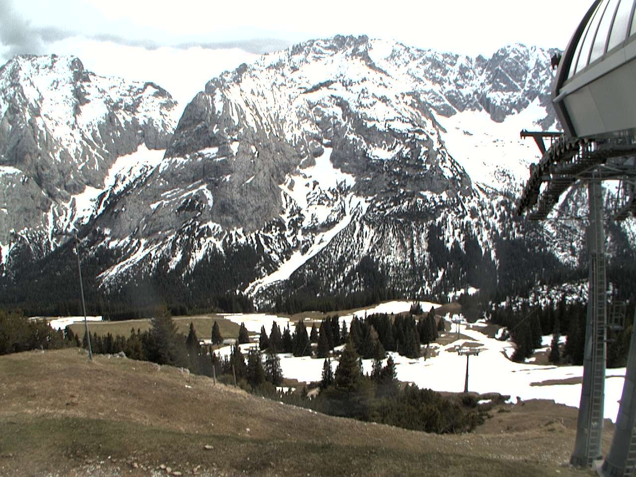 Archiv Foto Webcam Bergstation Sesselbahn Gaistal, Ehrwalder Alm