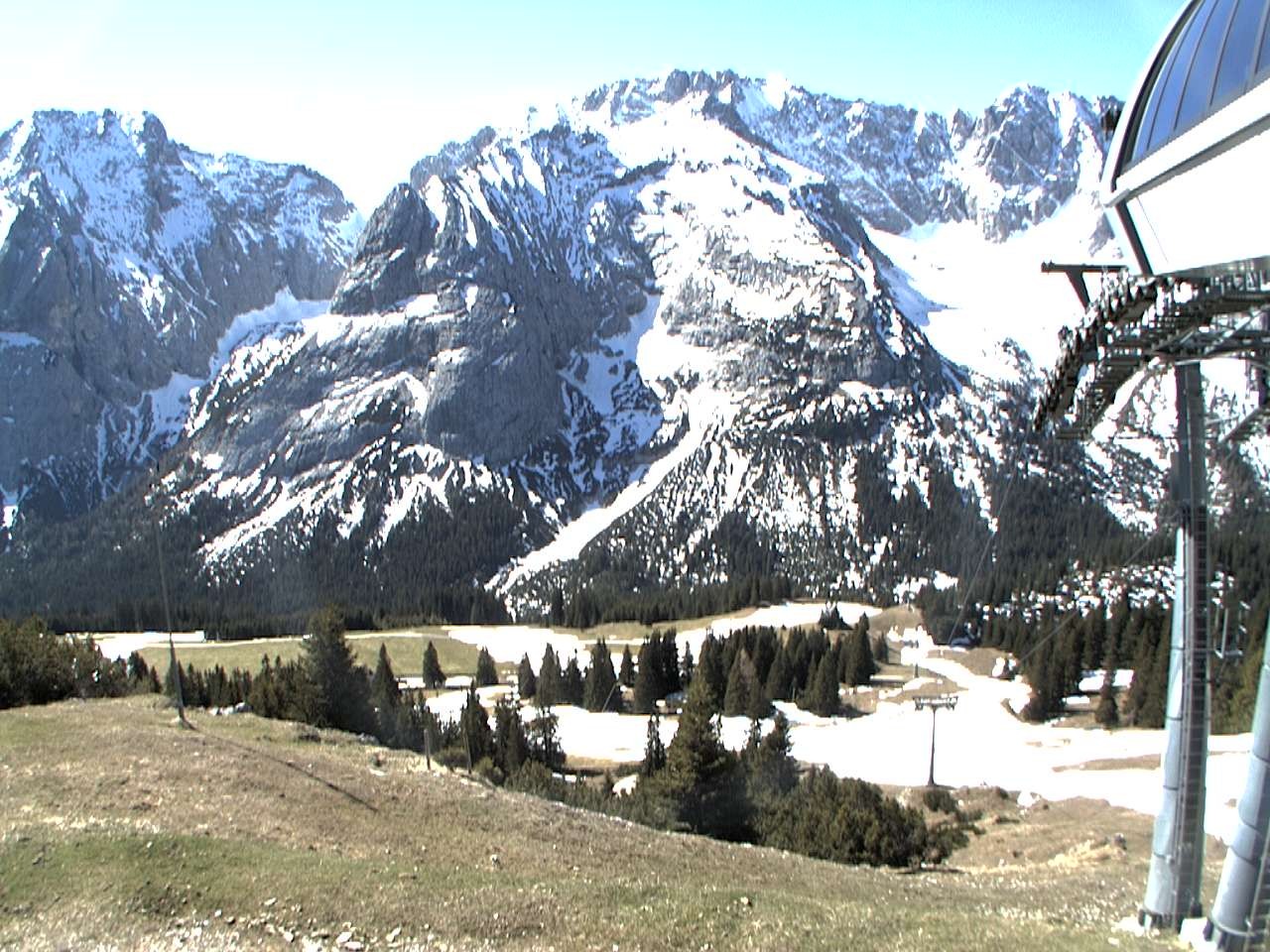 Archiv Foto Webcam Bergstation Sesselbahn Gaistal, Ehrwalder Alm
