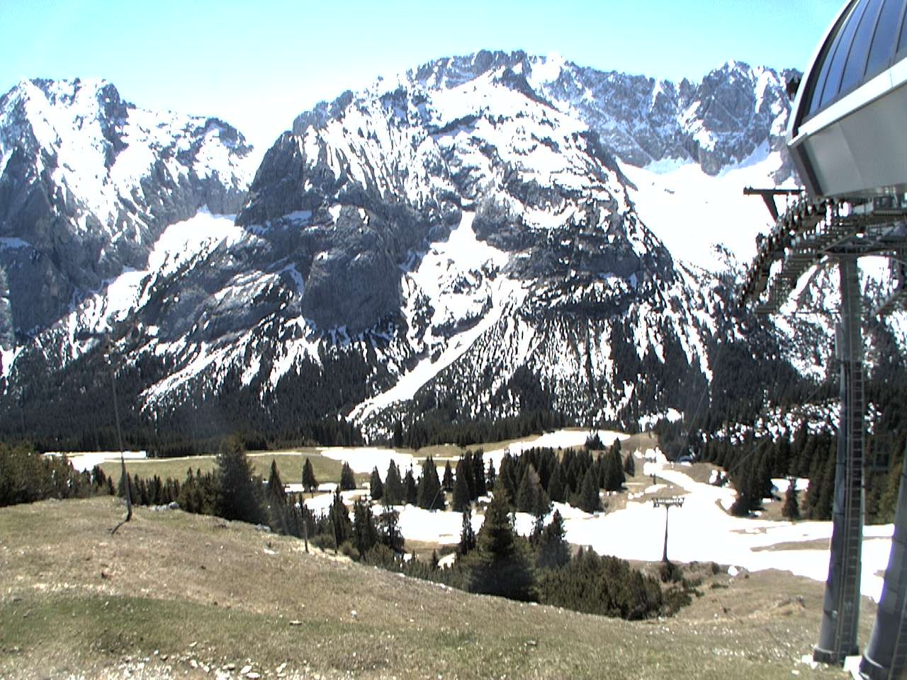 Archiv Foto Webcam Bergstation Sesselbahn Gaistal, Ehrwalder Alm