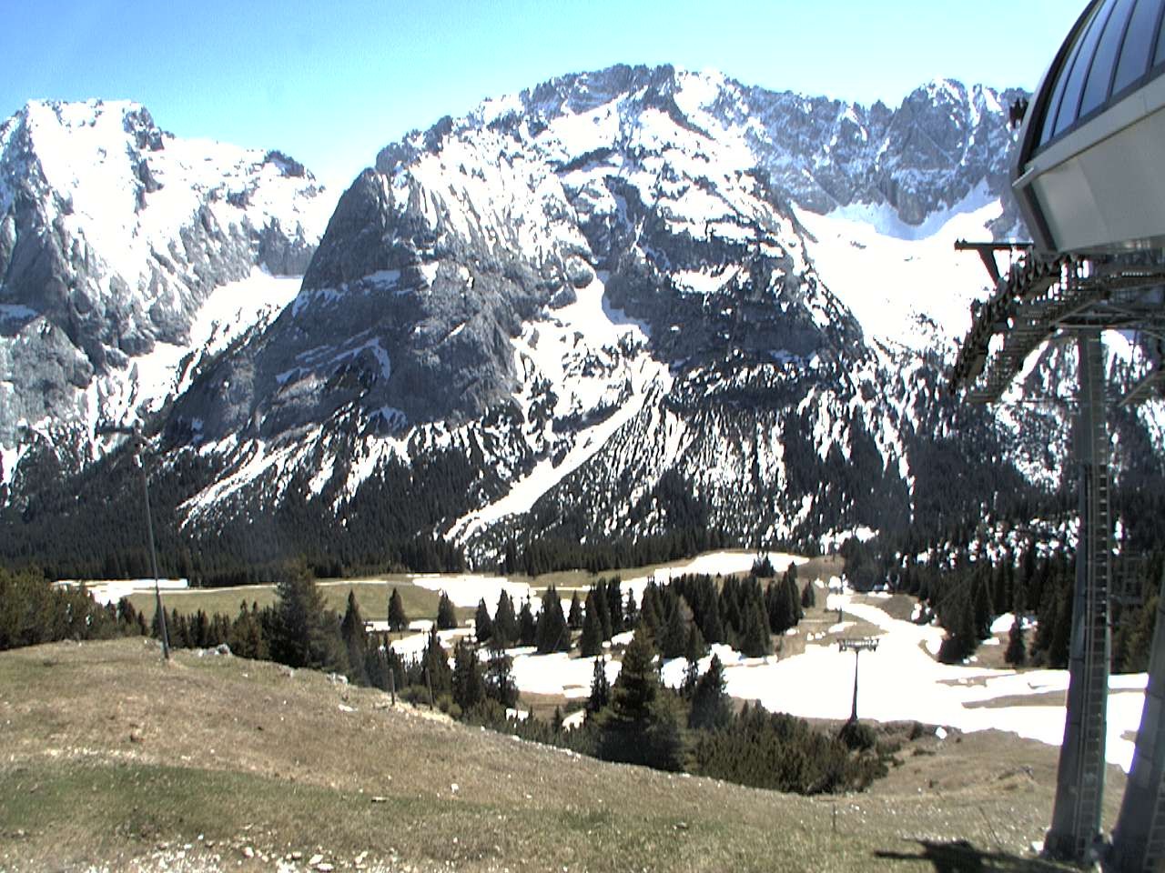 Archiv Foto Webcam Bergstation Sesselbahn Gaistal, Ehrwalder Alm