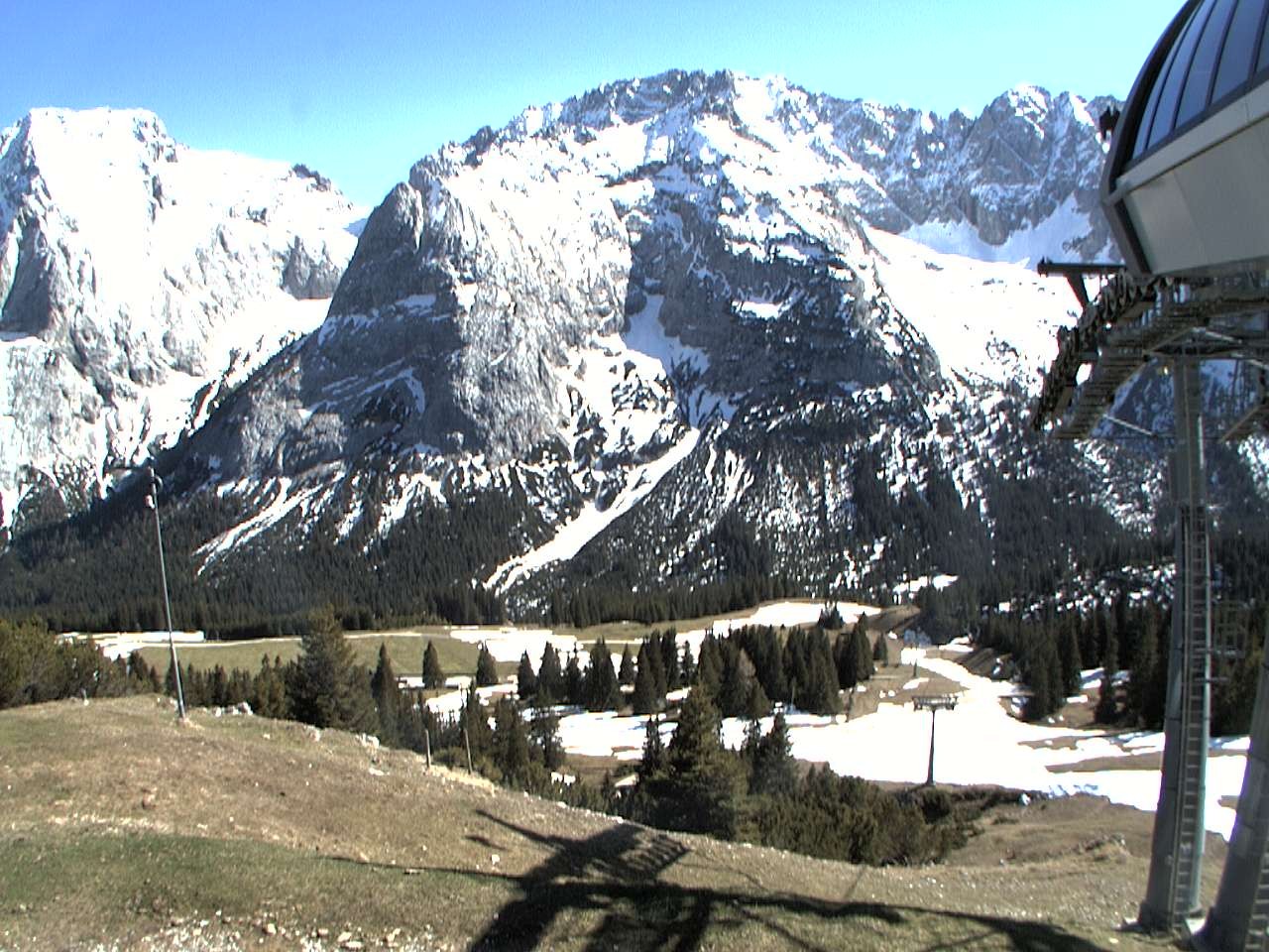 Archiv Foto Webcam Bergstation Sesselbahn Gaistal, Ehrwalder Alm