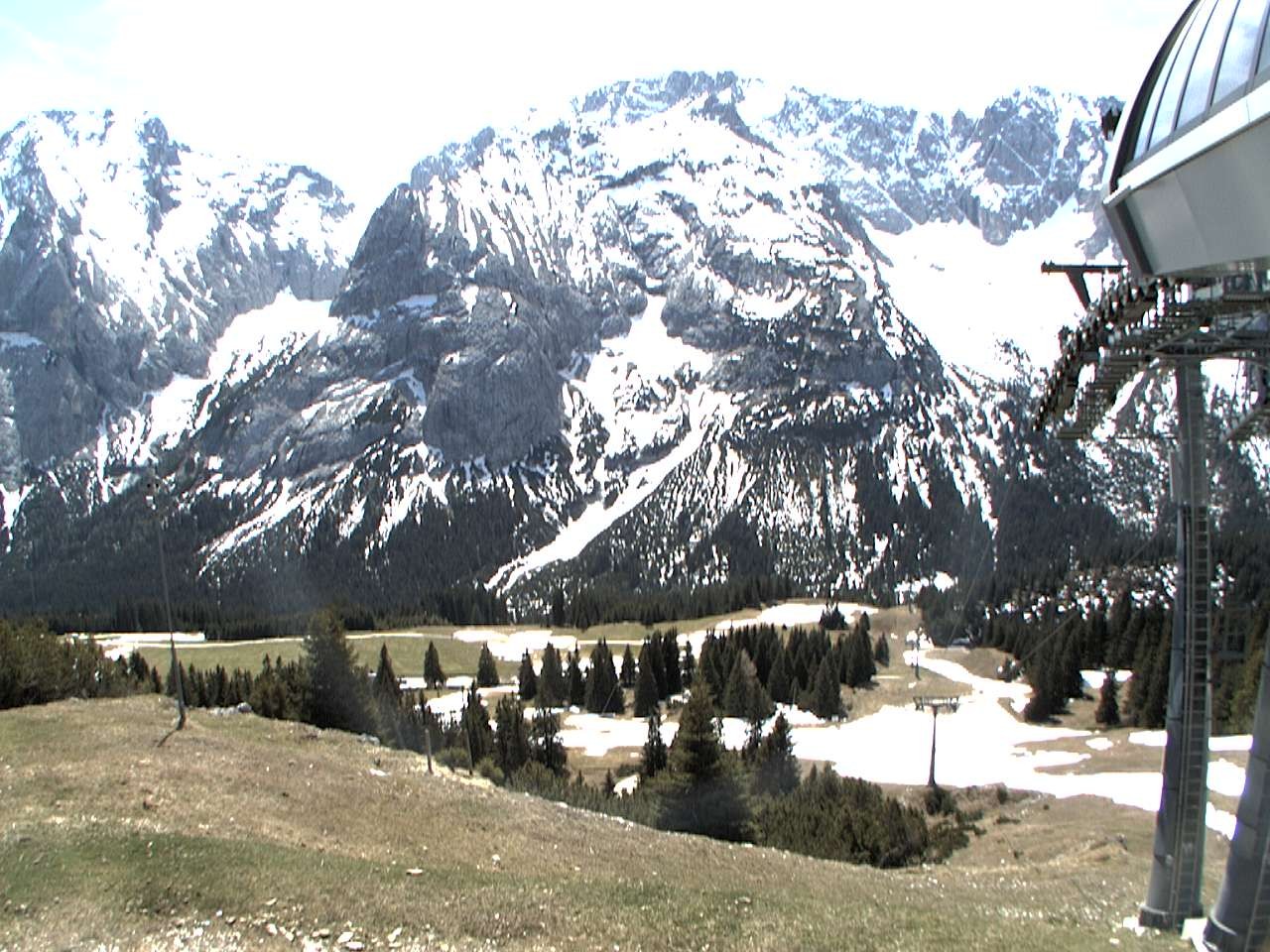 Archiv Foto Webcam Bergstation Sesselbahn Gaistal, Ehrwalder Alm
