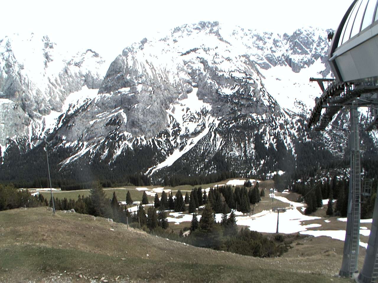 Archiv Foto Webcam Bergstation Sesselbahn Gaistal, Ehrwalder Alm