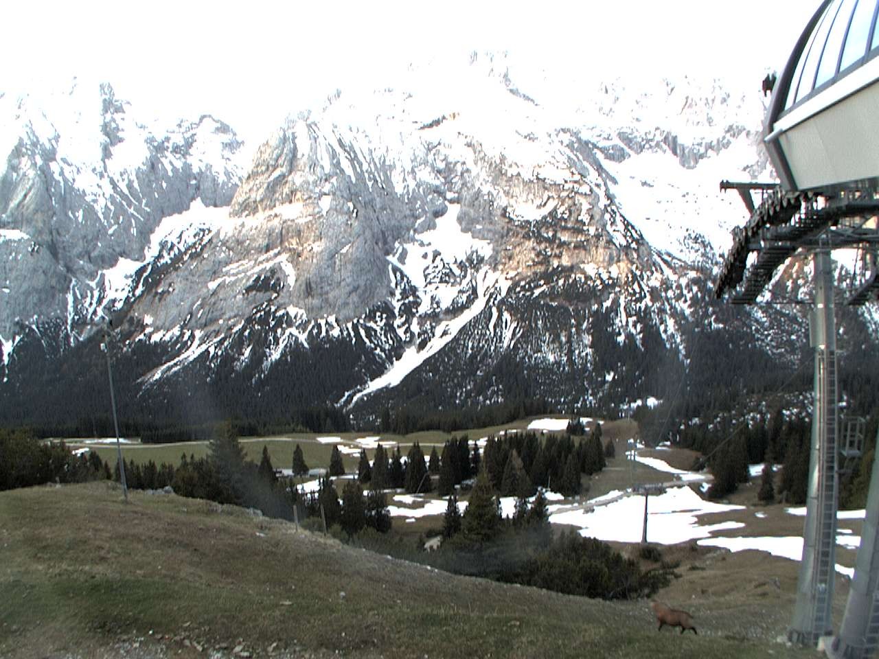 Archiv Foto Webcam Bergstation Sesselbahn Gaistal, Ehrwalder Alm