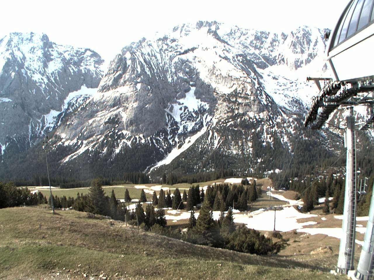 Archiv Foto Webcam Bergstation Sesselbahn Gaistal, Ehrwalder Alm