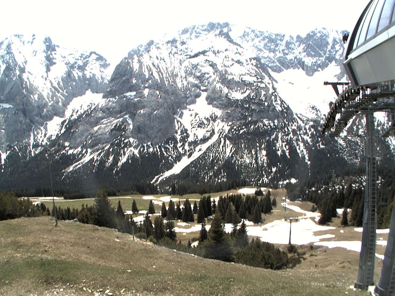 Archiv Foto Webcam Bergstation Sesselbahn Gaistal, Ehrwalder Alm