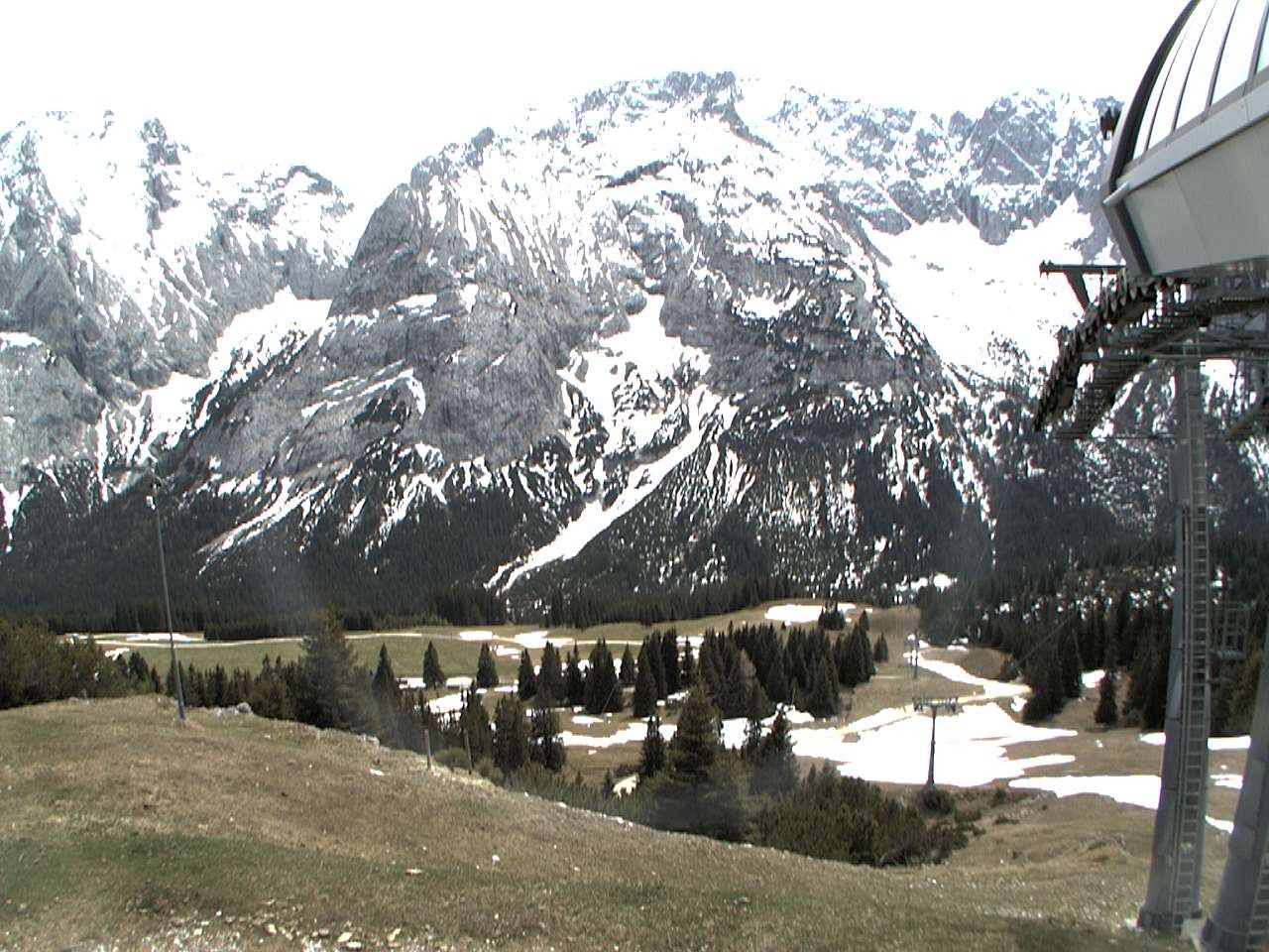 Archiv Foto Webcam Bergstation Sesselbahn Gaistal, Ehrwalder Alm