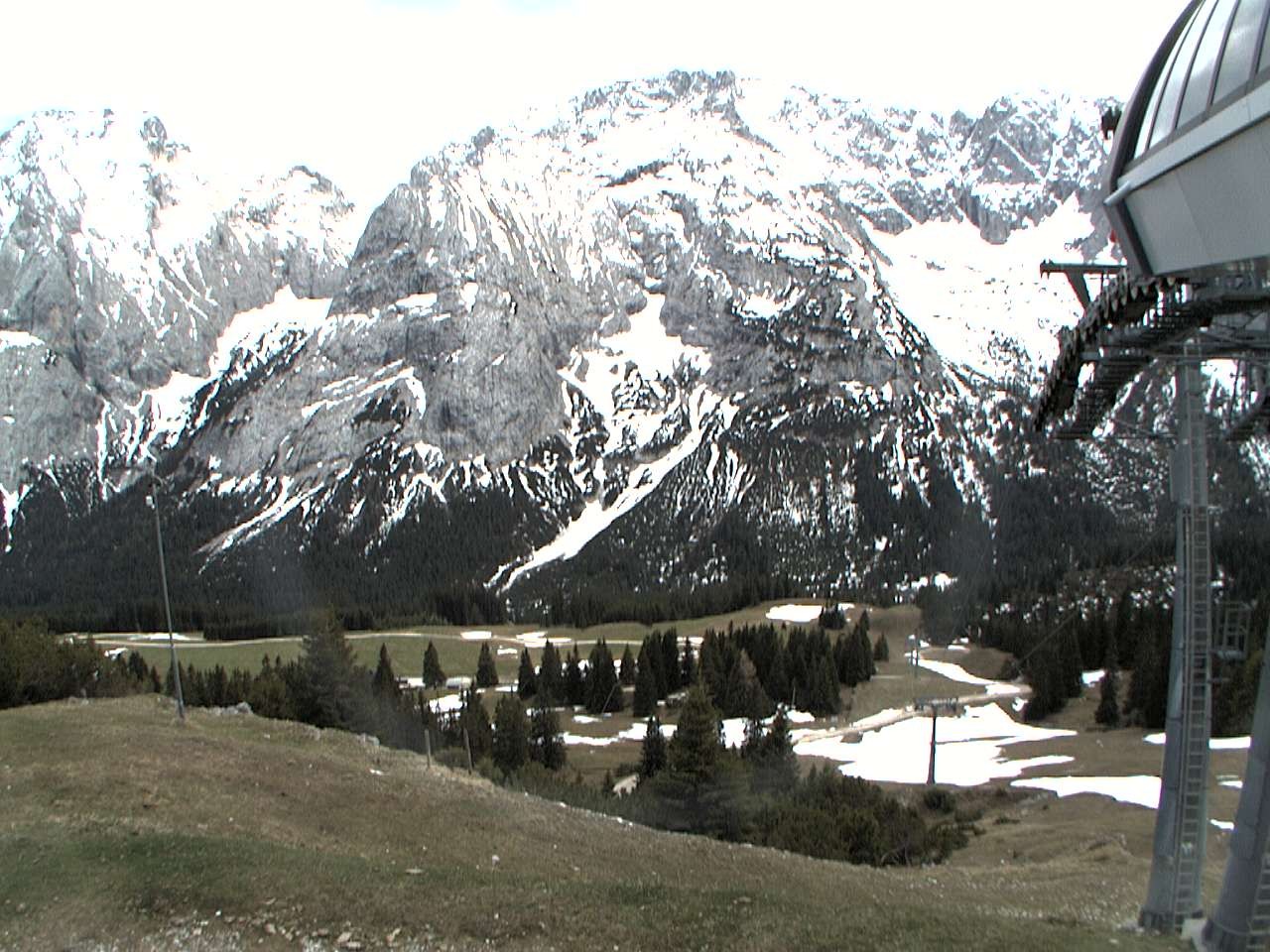 Archiv Foto Webcam Bergstation Sesselbahn Gaistal, Ehrwalder Alm