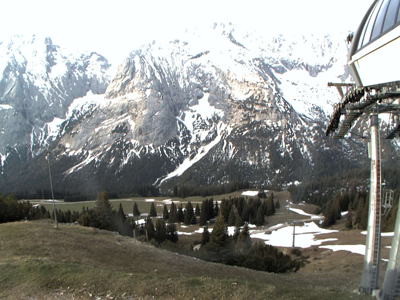 Archiv Foto Webcam Bergstation Sesselbahn Gaistal, Ehrwalder Alm