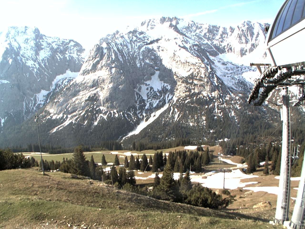 Archiv Foto Webcam Bergstation Sesselbahn Gaistal, Ehrwalder Alm