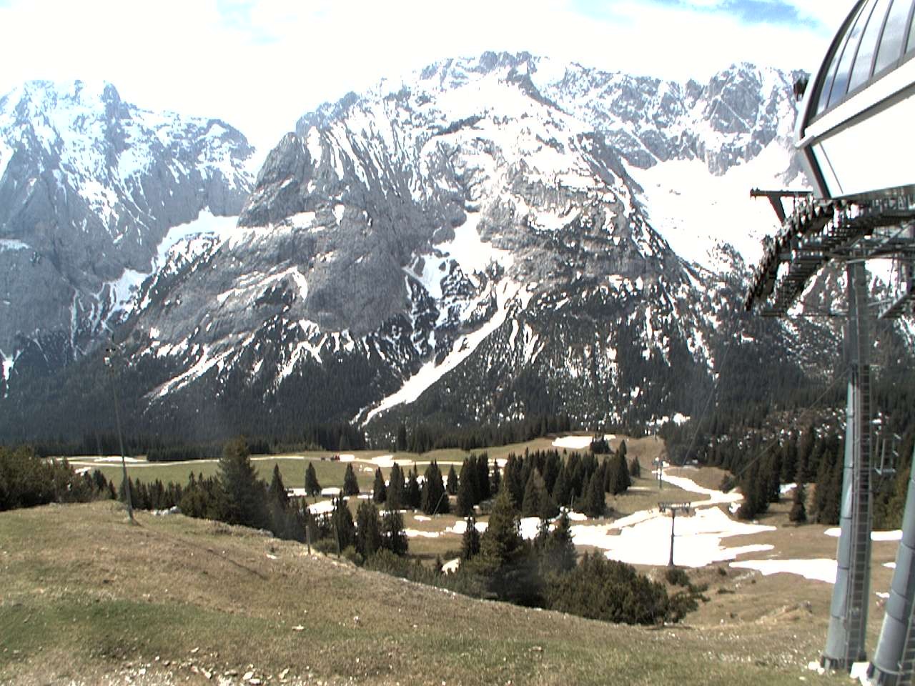 Archiv Foto Webcam Bergstation Sesselbahn Gaistal, Ehrwalder Alm