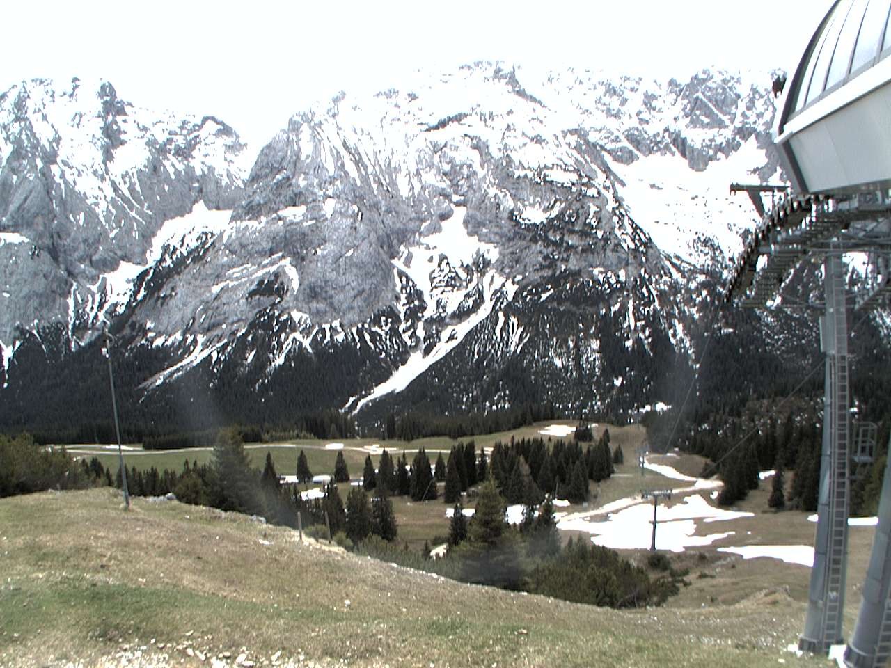 Archiv Foto Webcam Bergstation Sesselbahn Gaistal, Ehrwalder Alm