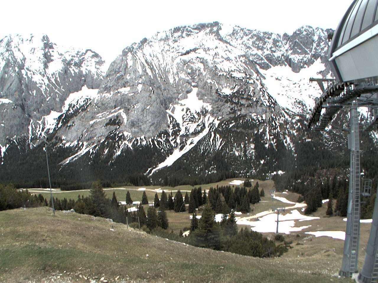 Archiv Foto Webcam Bergstation Sesselbahn Gaistal, Ehrwalder Alm