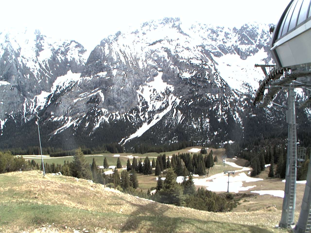 Archiv Foto Webcam Bergstation Sesselbahn Gaistal, Ehrwalder Alm