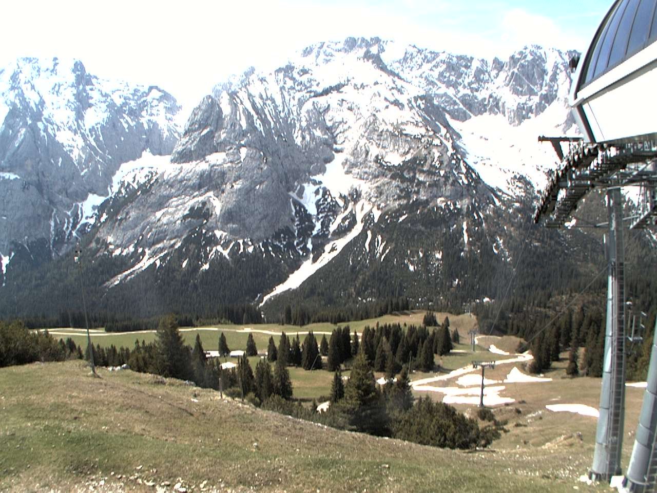 Archiv Foto Webcam Bergstation Sesselbahn Gaistal, Ehrwalder Alm