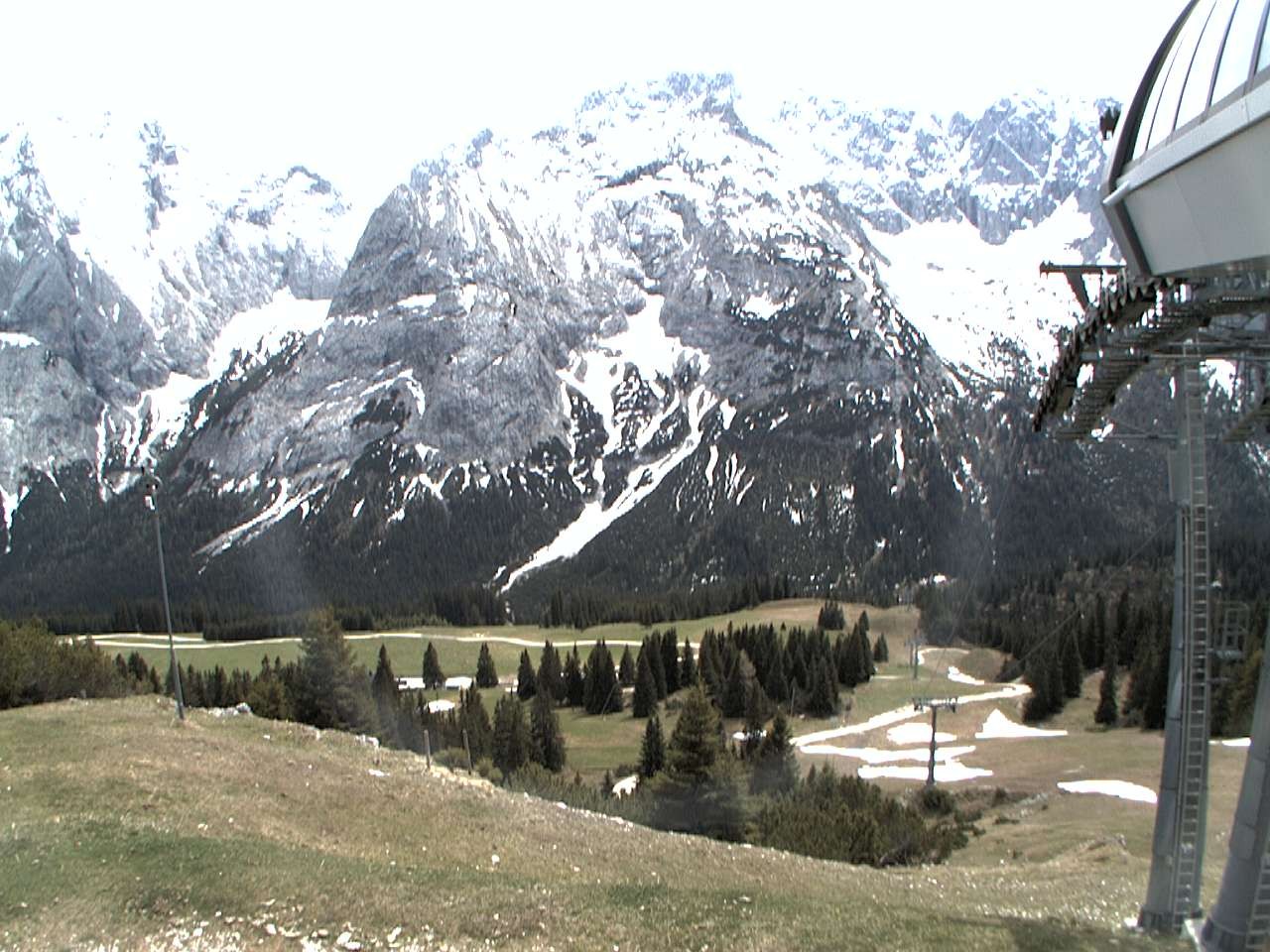 Archiv Foto Webcam Bergstation Sesselbahn Gaistal, Ehrwalder Alm