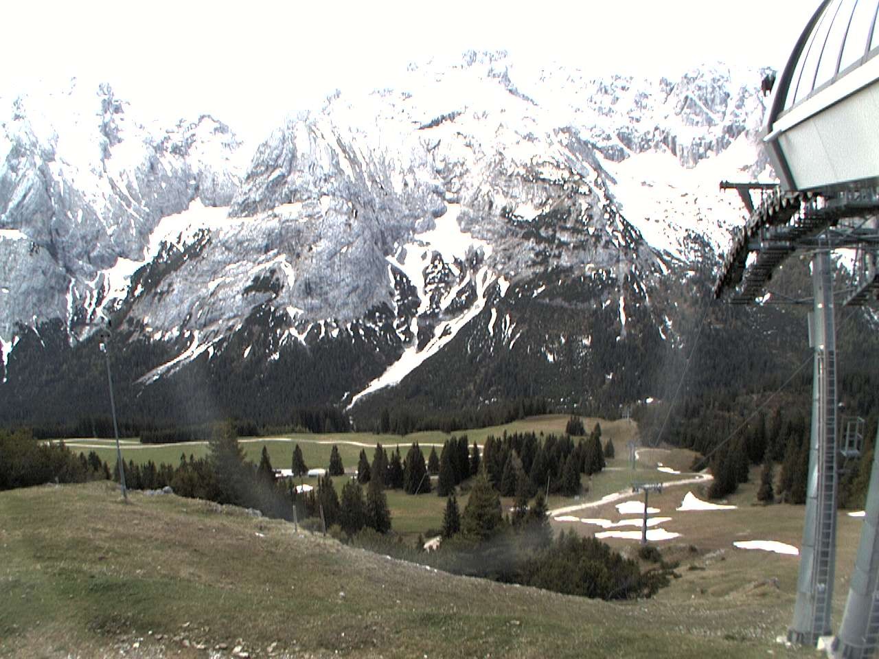 Archiv Foto Webcam Bergstation Sesselbahn Gaistal, Ehrwalder Alm