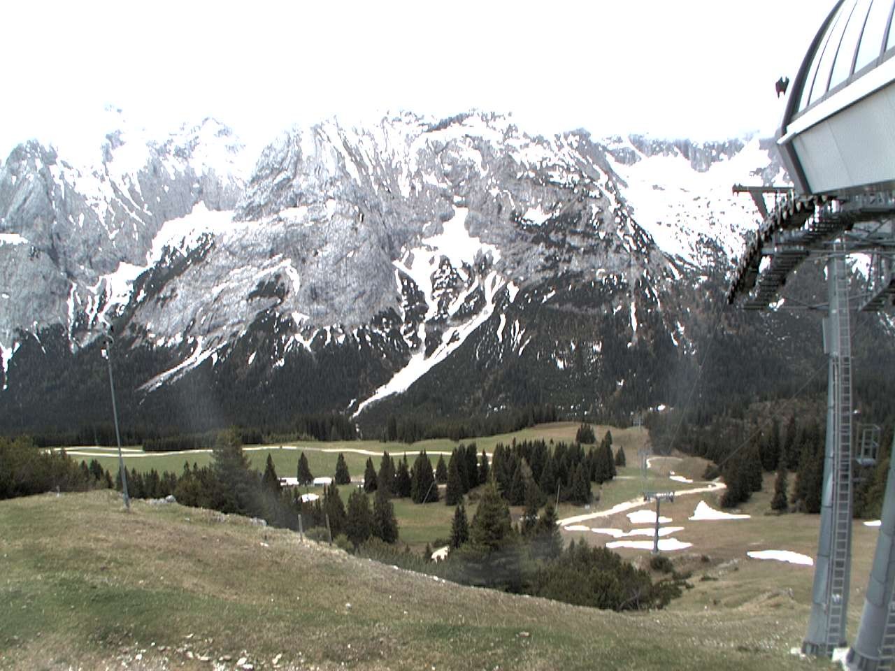 Archiv Foto Webcam Bergstation Sesselbahn Gaistal, Ehrwalder Alm