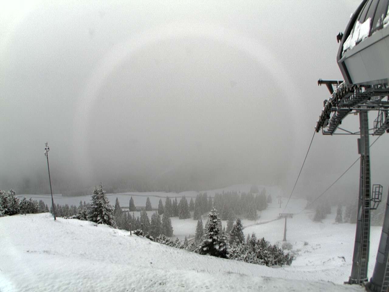 Archiv Foto Webcam Bergstation Sesselbahn Gaistal, Ehrwalder Alm
