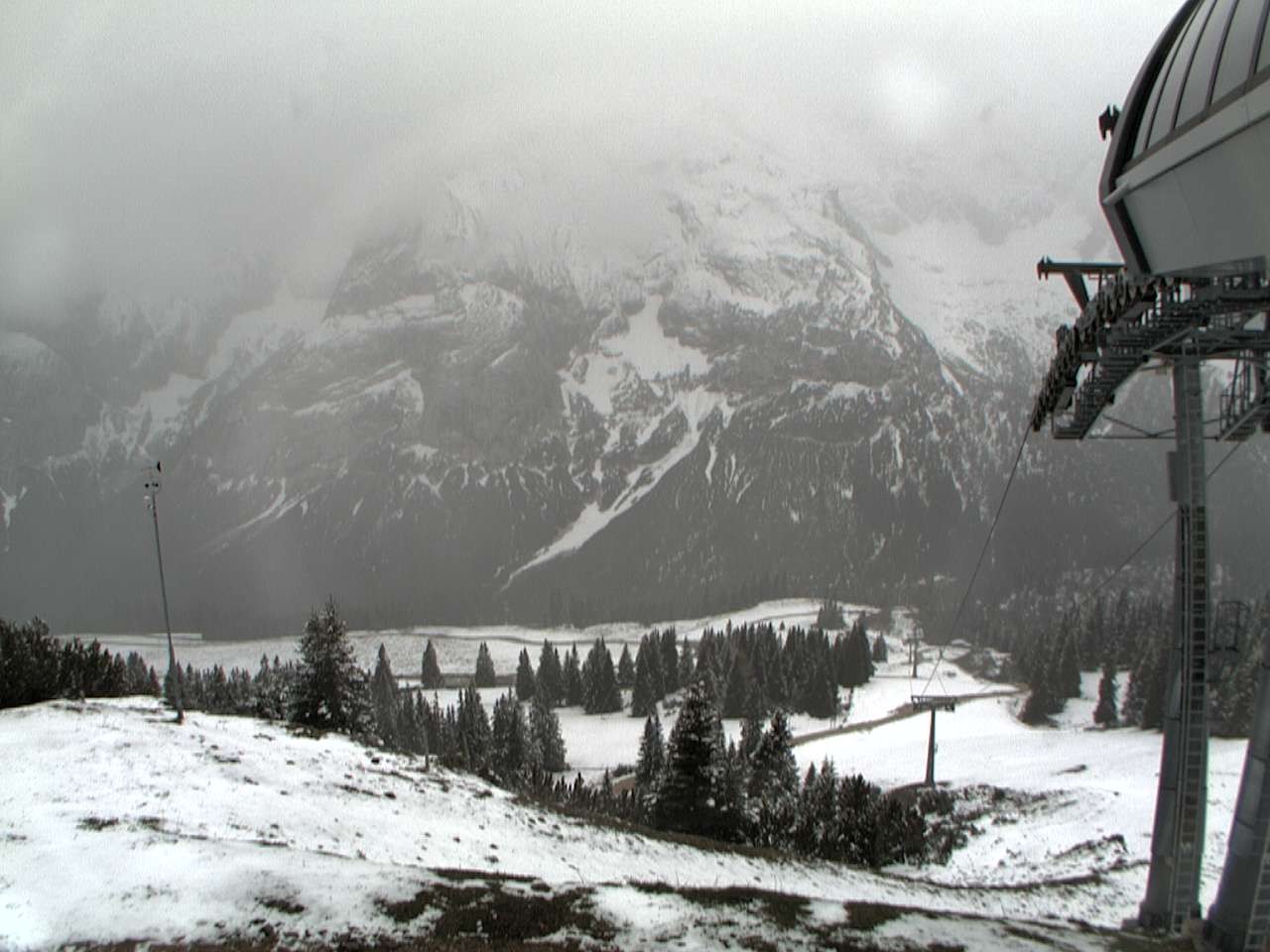 Archiv Foto Webcam Bergstation Sesselbahn Gaistal, Ehrwalder Alm