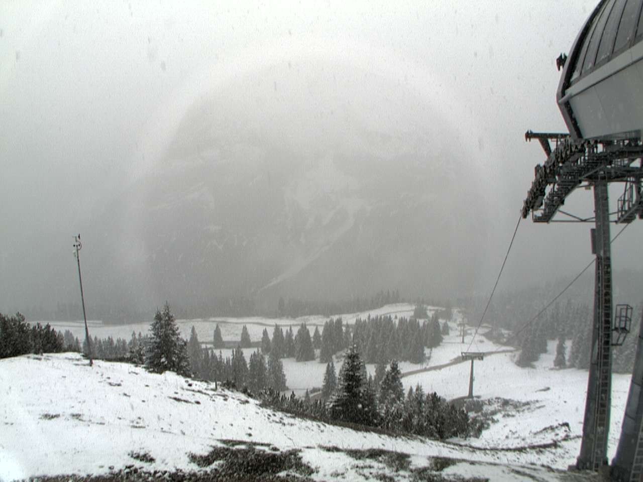 Archiv Foto Webcam Bergstation Sesselbahn Gaistal, Ehrwalder Alm