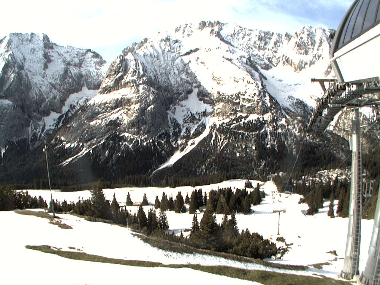 Archiv Foto Webcam Bergstation Sesselbahn Gaistal, Ehrwalder Alm