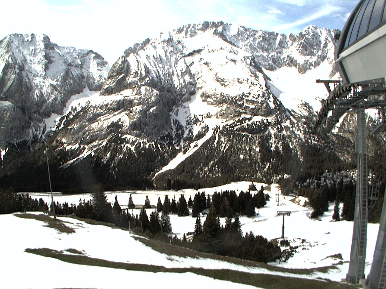 Archiv Foto Webcam Bergstation Sesselbahn Gaistal, Ehrwalder Alm