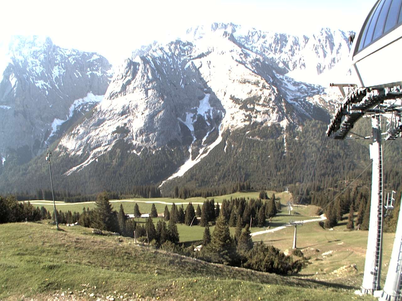 Archiv Foto Webcam Bergstation Sesselbahn Gaistal, Ehrwalder Alm