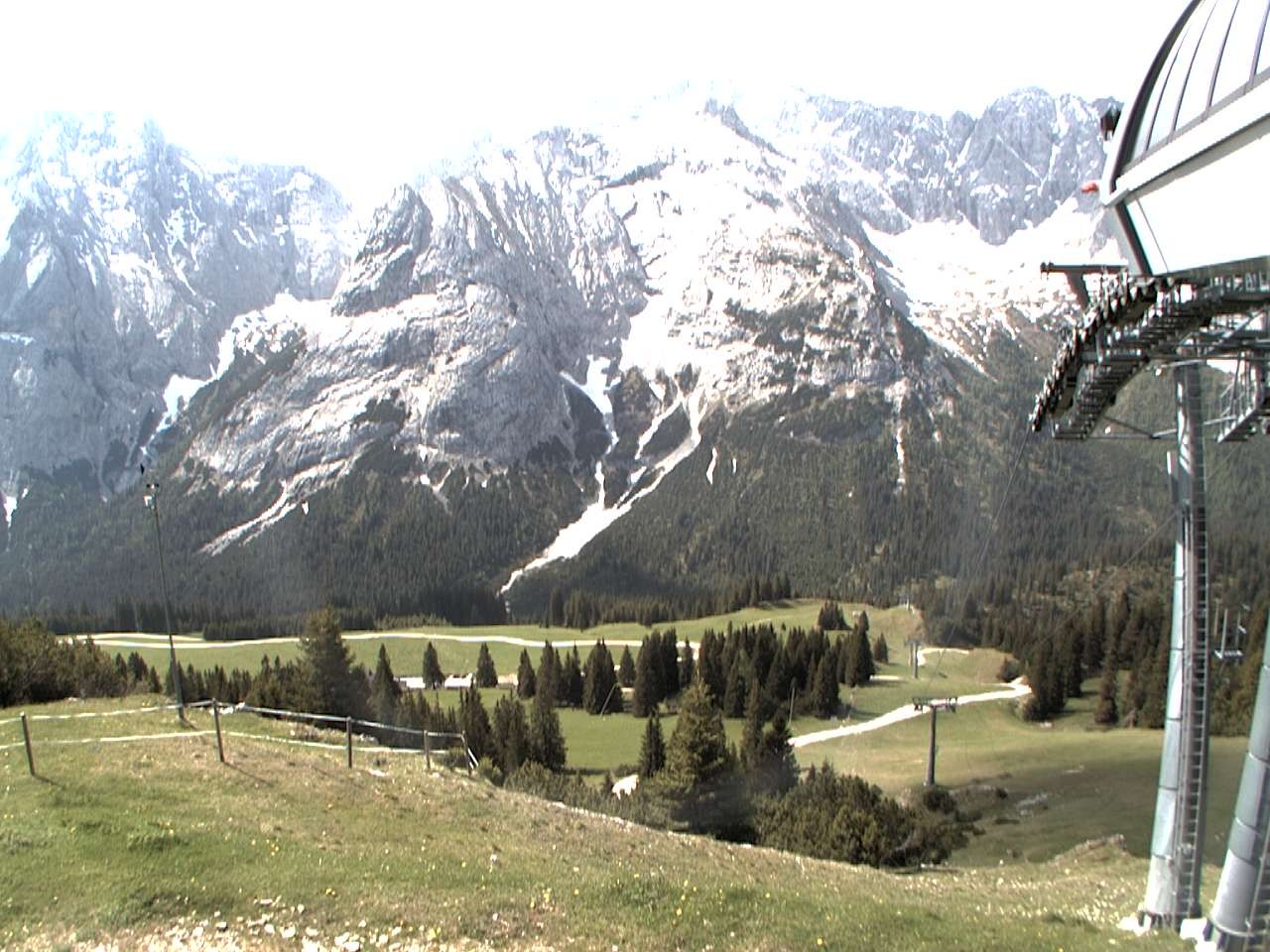 Archiv Foto Webcam Bergstation Sesselbahn Gaistal, Ehrwalder Alm
